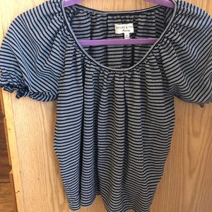 Madewell striped bubble arm shirt!